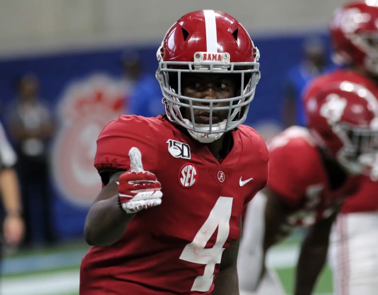 Jerry Jeudy Signed Alabama Crimson Tide Maroon Full-Size Football Helm — RSA