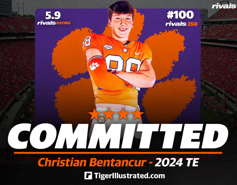 Clemson lands four-star TE Christian Bentancur