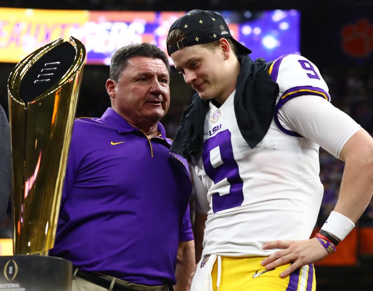 Orgeron: LSU's toughness starts with Burrow