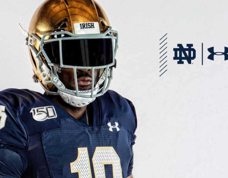 Notre Dame Football debuts uniforms for the Notre Dame vs. Navy game