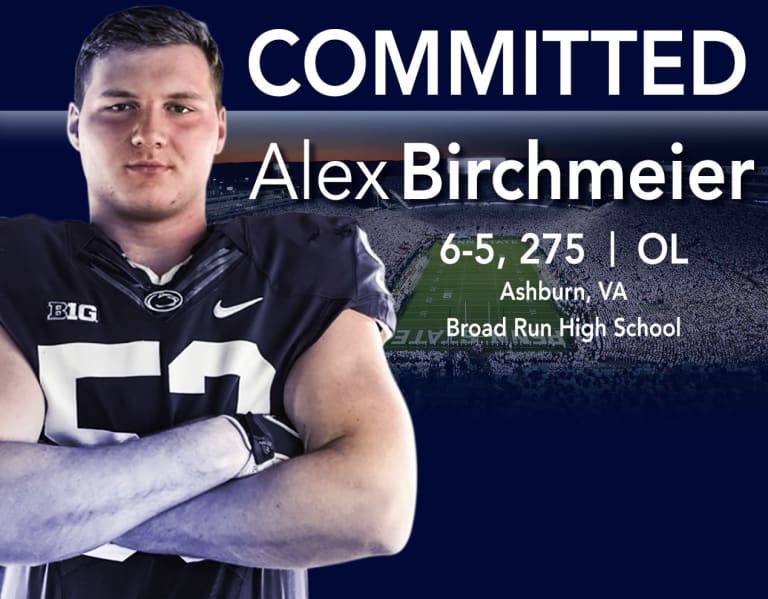 Penn State NIL Alexander Birchmeier #63 Football Jersey