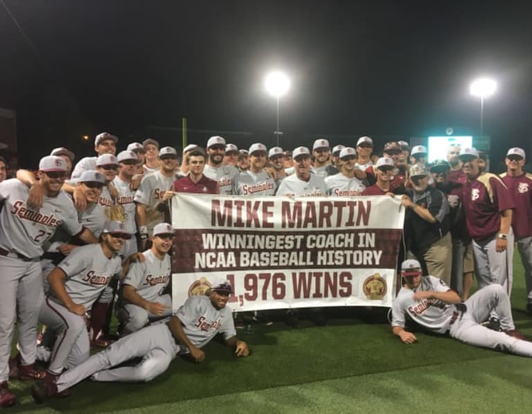 FSU baseball's win gives Mike Martin the college baseball wins record