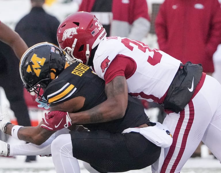 Arkansas' PFF grades, snap counts vs. Missouri 2024 Defense BVM Sports