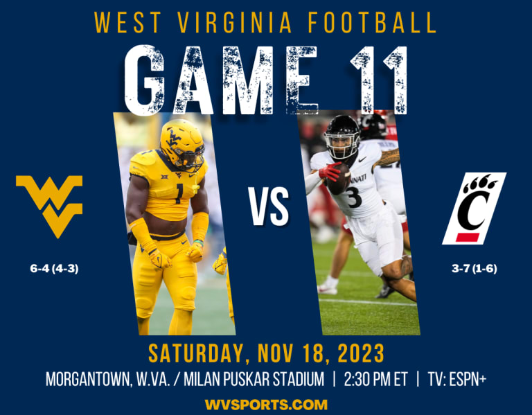 Game Preview: West Virginia Football Vs. Cincinnati - WVSports: West ...