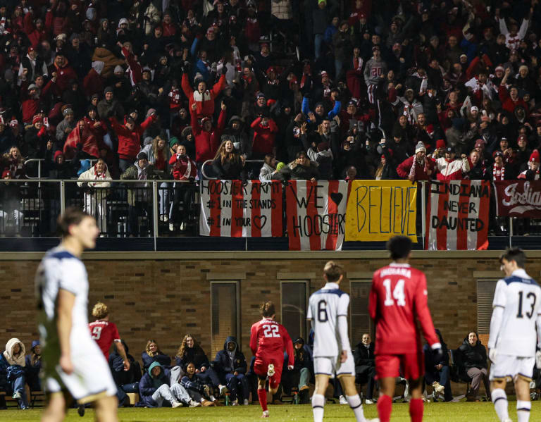 Indiana Men’s Soccer Falls to Notre Dame in Elite Eight on Penalty Kicks