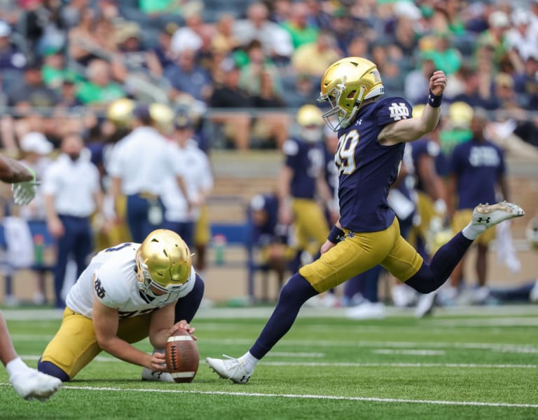 Notre Dame kicker Blake Grupe putting his best foot forward once again