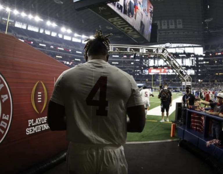 Bama's Waddle back practicing, status for title game unclear