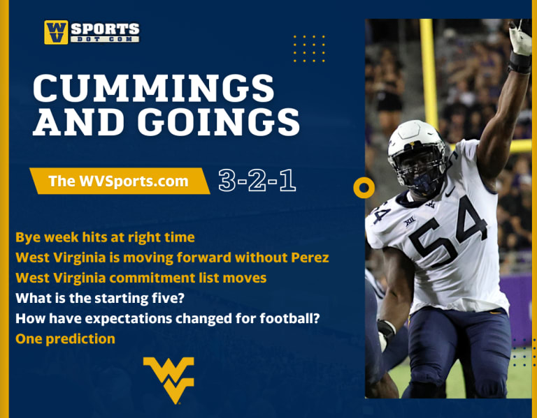 Cummings and Goings: The WVSports.com: 3-2-1
