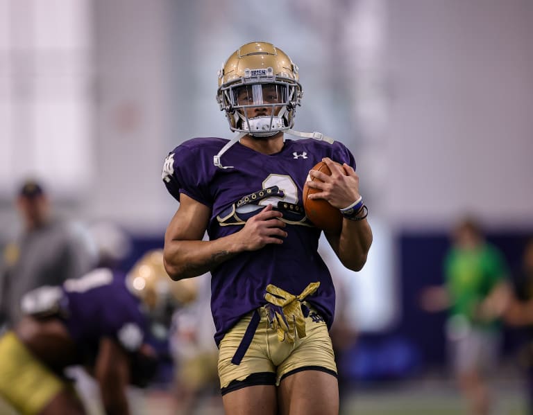 Notre Dame RB Audric Estime on Run Game Growth, Development & Taking  Opponents Will 