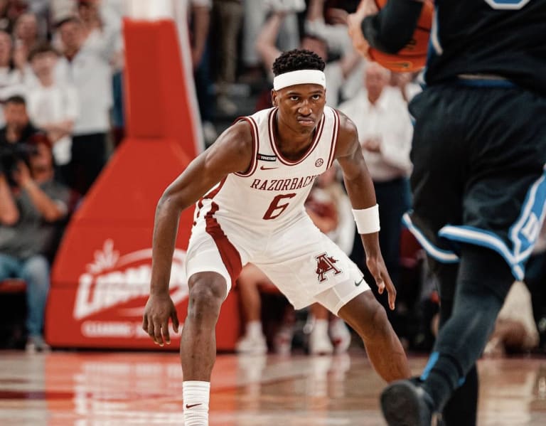 Arkansas Razorbacks guard Layden Blocker provides fearlessness