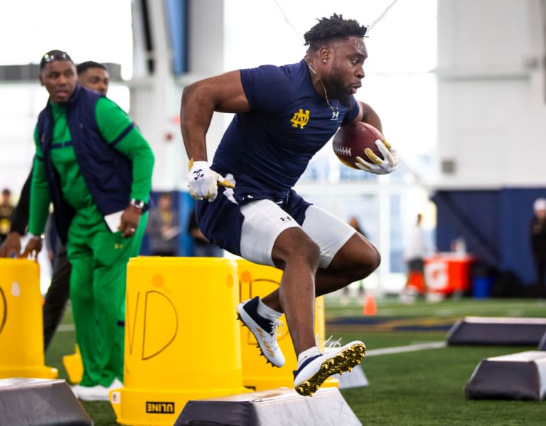 Notre Dame Pro Day Audric Estimé Shines with 40Yard Dash Improvement