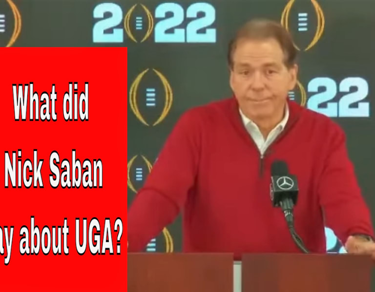 Watch What Did Nick Saban Say About The Rematch With Uga Ugasports 