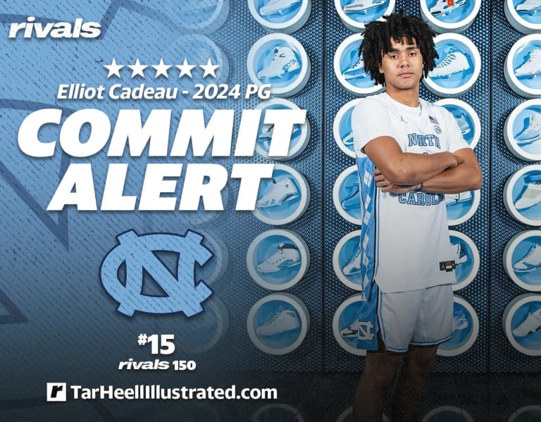 Fivestar 2025 PG Elliot Cadeau picks North Carolina Basketball