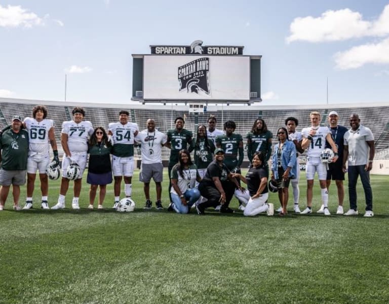 Michigan State 2024 commits Mercer Luniewski, Charlton Luniewski and