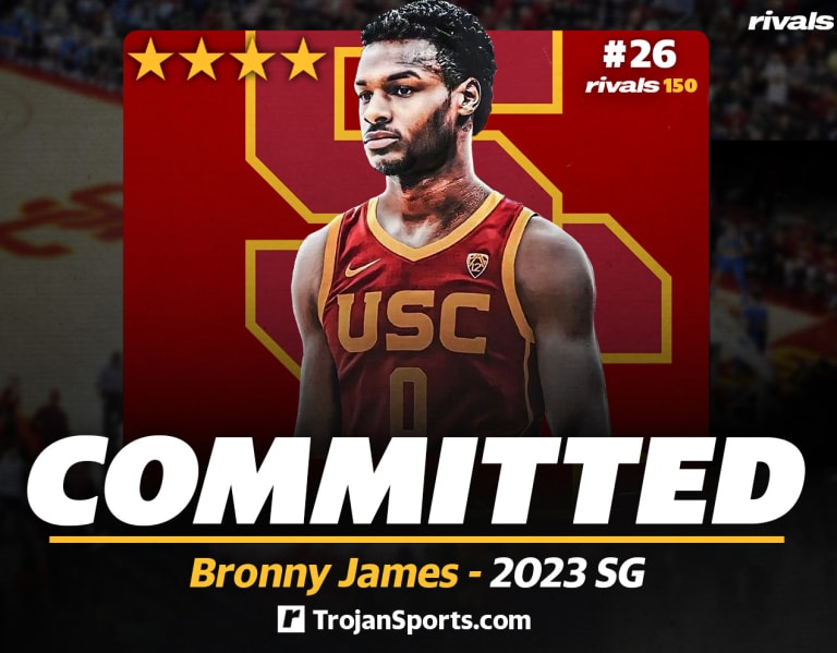 Top-30 2023 guard Bronny James commits to USC - JayhawkSlant