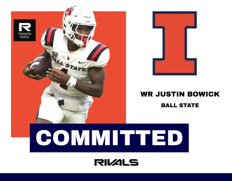 Commit:  Illini land WR Justin Bowick from the transfer portal