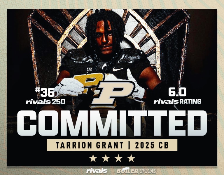 BREAKING Purdue Lands 2025 Fourstar Cornerback Tarrion Grant