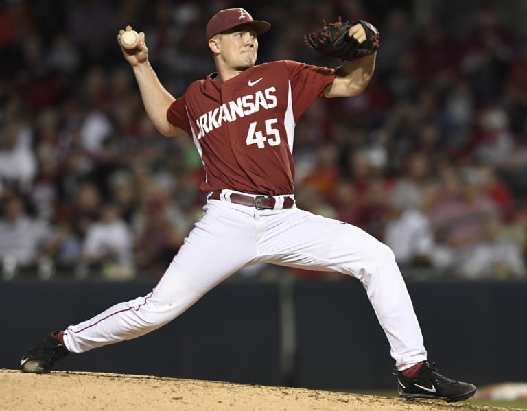 Kevin Kopps says he hasn't been 100% this year but he sure looked that  way to Coach Z and the rest of us watching Arkansas Razorback Baseball!  💪🏼, By Razorback Daily