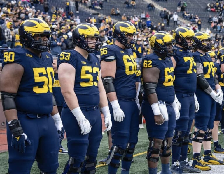 Michigan offensive line has two position battles - Maize&BlueReview ...