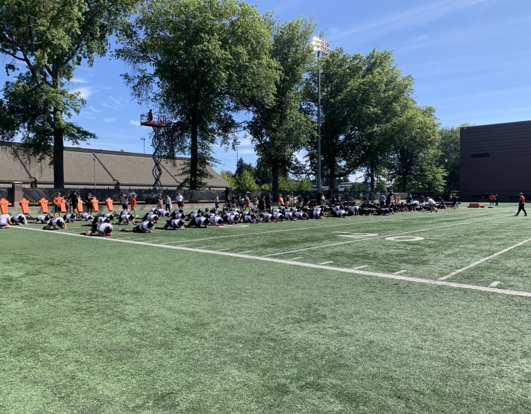 WATCH Oregon State Fall Camp Practice Highlights Day 2 BeaversEdge