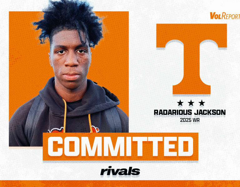 COMMIT ALERT 2025 3star WR Radarious Jackson Picks Tennessee Football