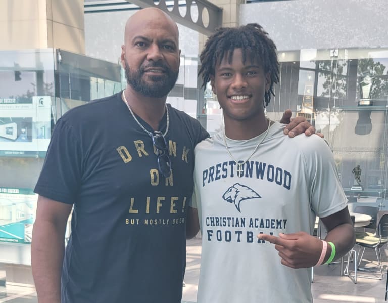 Family ties: Former Spartan Tony Banks and his son Anthony Banks pay a ...