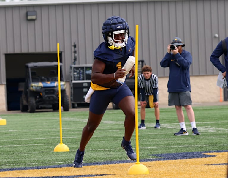 WVSports  –  West Virginia LB Lathan making strides in second year