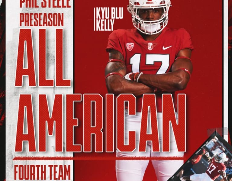 Stanford Football Kyu Blu Kelly named a Phil Steele Preseason AllAmerican