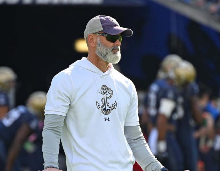 Navy head football coach Brian Newberry press conference