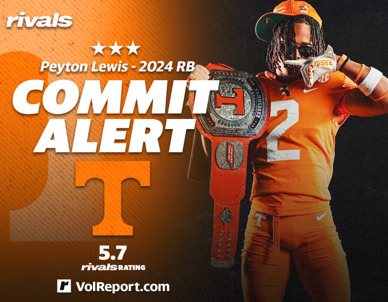 VolReport  –  Tennessee lands commitment from 2024 three-star Virginia RB Peyton Lewis