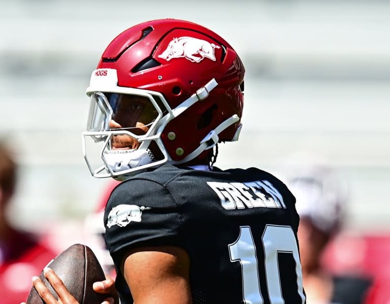 Taylen Green Closes Spring On High Note As Arkansas' Starting Quarterback