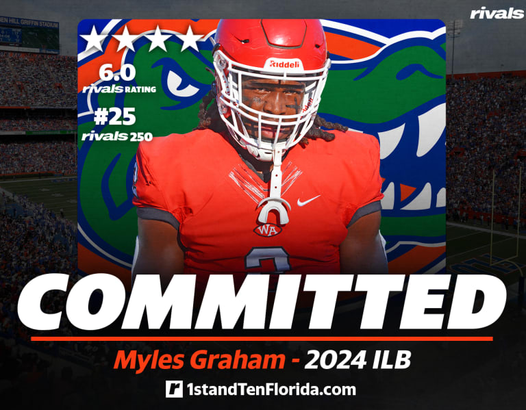 Rivals100 commitment Florida lands 2024 Gators' legacy LB Myles Graham