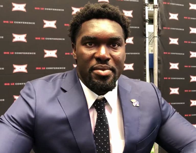 Hakeem Adeniji at Big 12 media day - JayhawkSlant