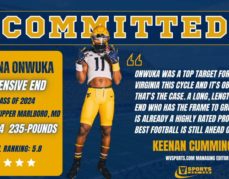 2024 fourstar DE Onwuka commits to West Virginia football WVSports