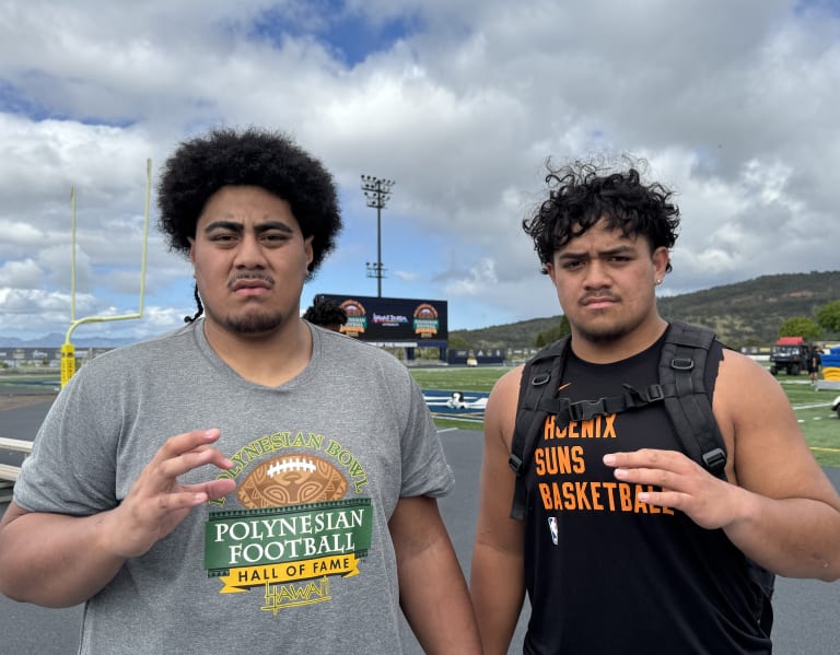 WATCH 2025 Mays Pese and Sione Tohi talk Arizona at Polynesian Bowl