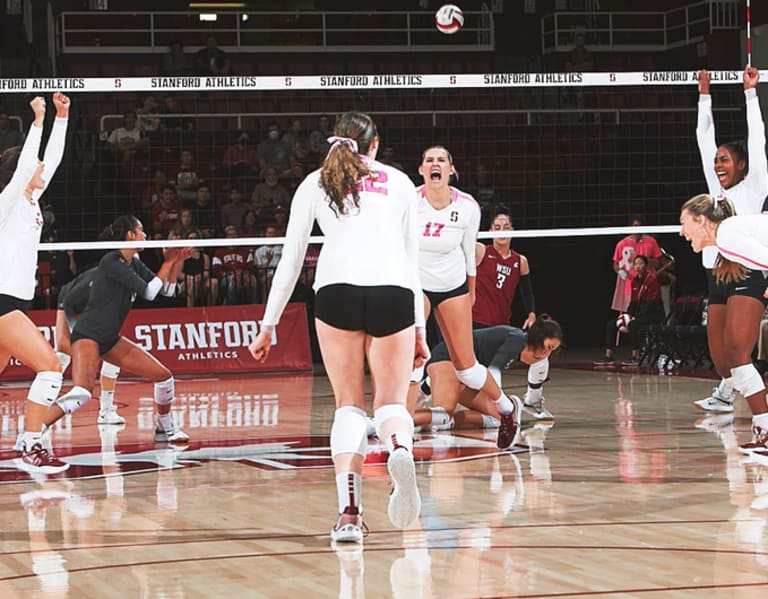 Stanford Womens Volleyball Recap 9 Stanford Wvb Takes Care Of Business Against Washington State