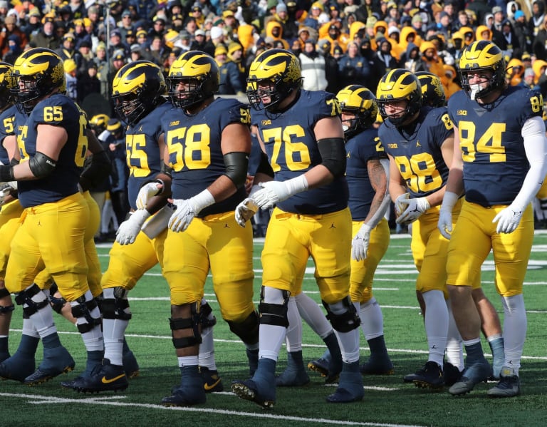 Pro Football Focus ranks the Michigan football offensive line