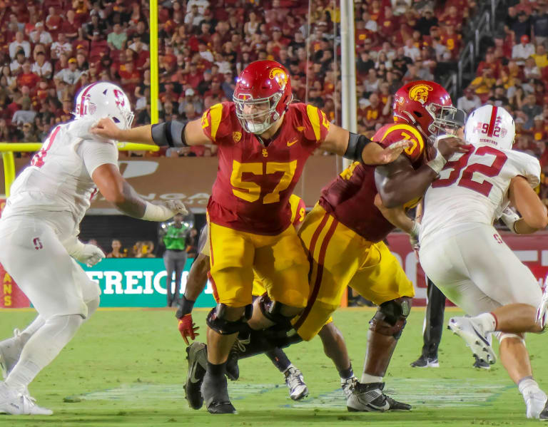 Indepth film review of USC's offensive line performance vs. Stanford