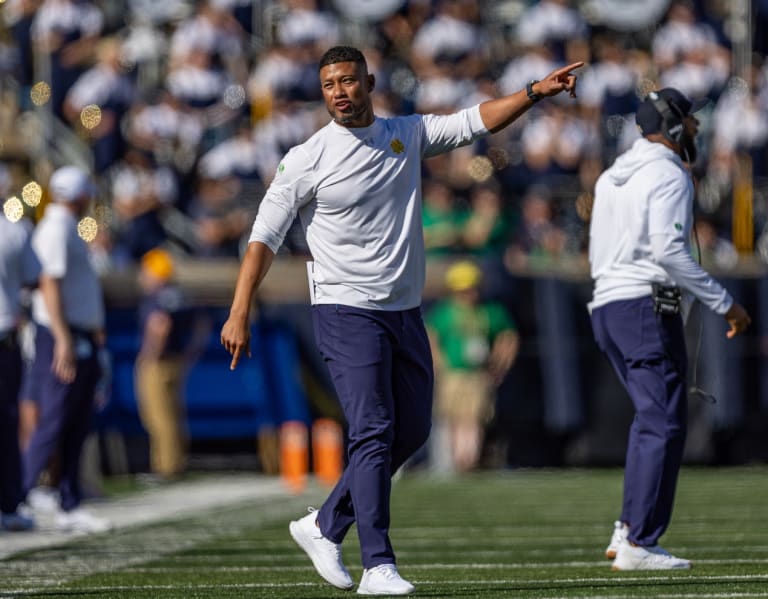 Notre Dame Football Coach Marcus Freeman Preps for Stanford Rivalry