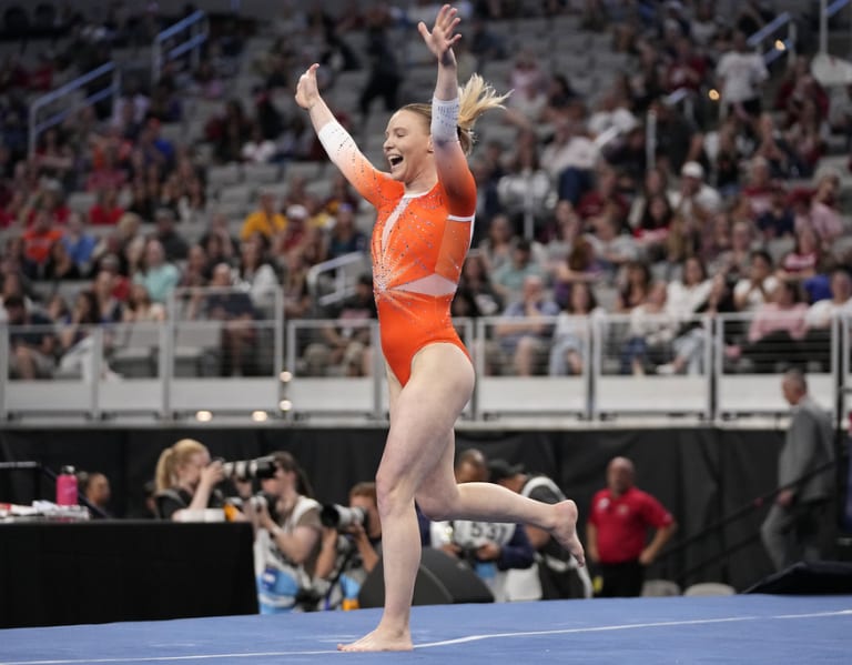 Jade Carey Finishes As RunnerUp On Two Events At 2025 NCAA