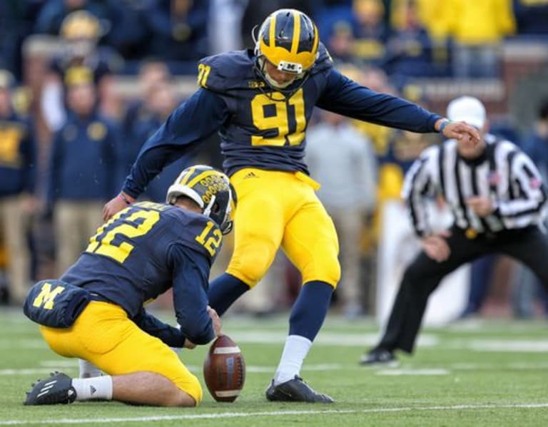 Jim Harbaugh wants Quinn Nordin to don the 'iron jock,' make kicks