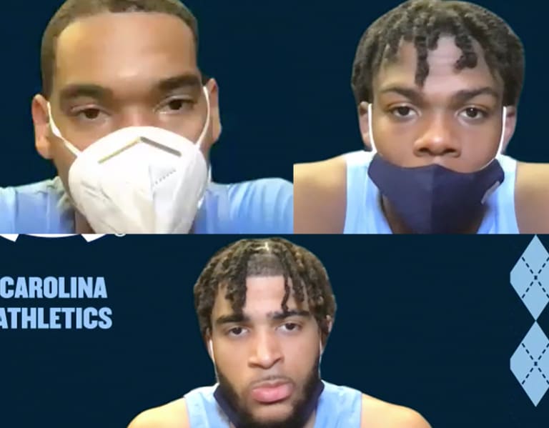Garrison Brooks, Day'Ron Sharpe, R.J. Davis Post-Iowa Interviews Garrison Brooks, Day'Ron Sharpe, R.J. Davis Post-Iowa Interviews