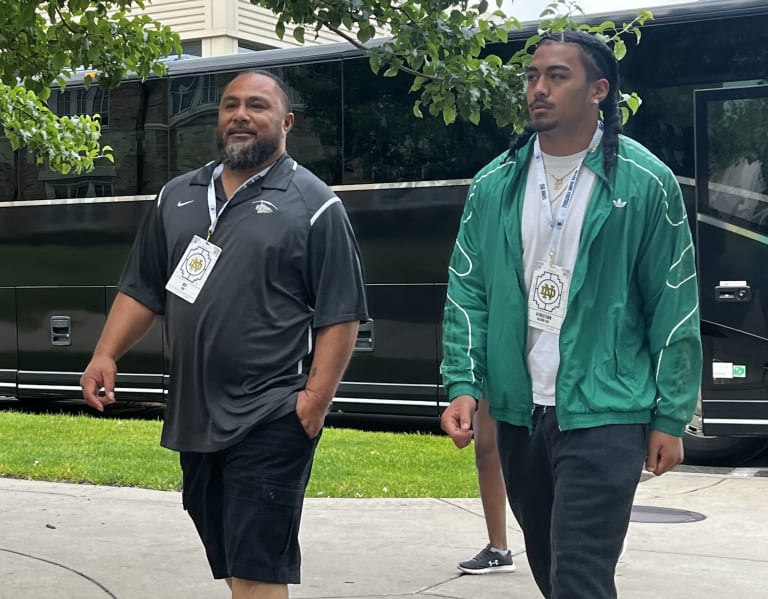 2024 LB Target Kyngstonn Viliamu-Asa Recaps Notre Dame Official Visit ...