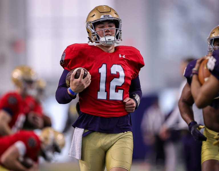 Video: Notre Dame QB Tyler Buchner Works On His Decision-making ...