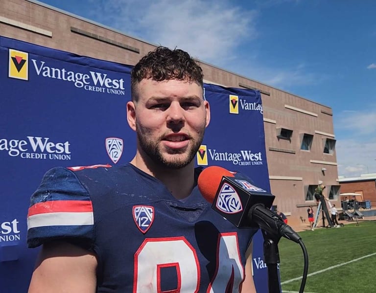 WATCH: Arizona Tight Ends Tanner McLachlan & Keyan Burnett Talk Spring ...