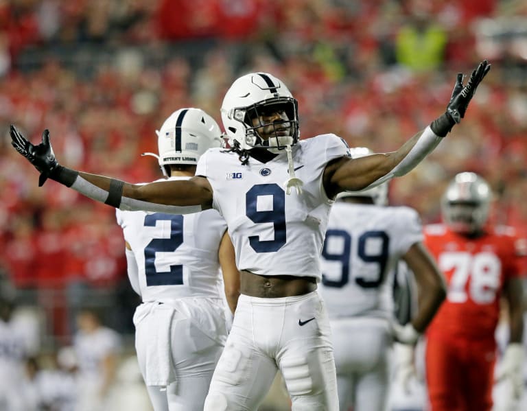 Kalen King of Penn State being pinned as a top NFL Draft prospect