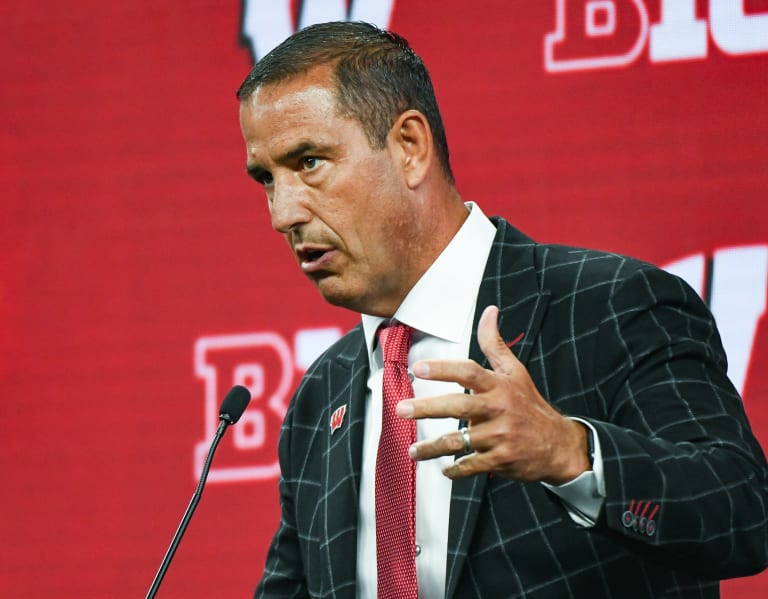 Luke Fickell and three of his players appeared at Big Ten Media Days on