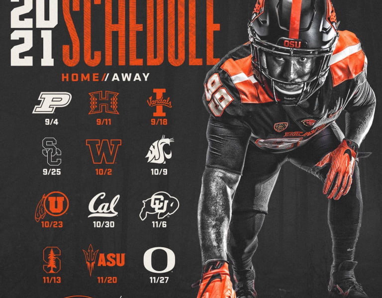 Oregon State 2021 Football Schedule Released - BeaversEdge