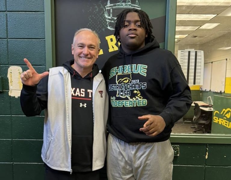 2025 Louisiana OL Lionel Prudhomme Jr talks TTU visit RedRaiderSports