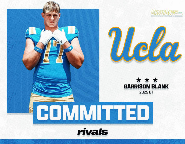 OL Garrison Blank UCLA’s 10th commit in 2025 class BruinBlitz